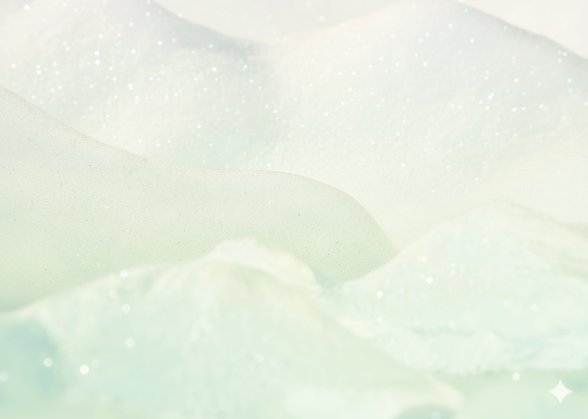 A blue background with snow